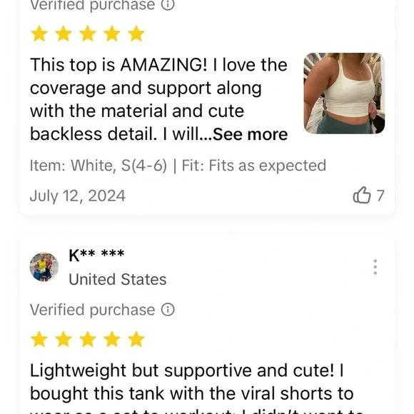 Halara Softlyzero Airy Square Neck Crisscross Back Cropped Cool Touch Sports Top - Picture 9 of 10